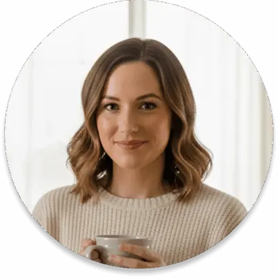 usuaria de ECOBOX disfrutando en casa tras recibir su caja sostenible