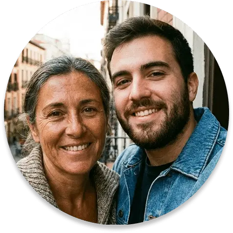 pareja de clientes valorando la caja ECOBOX y su estilo de vida sostenible